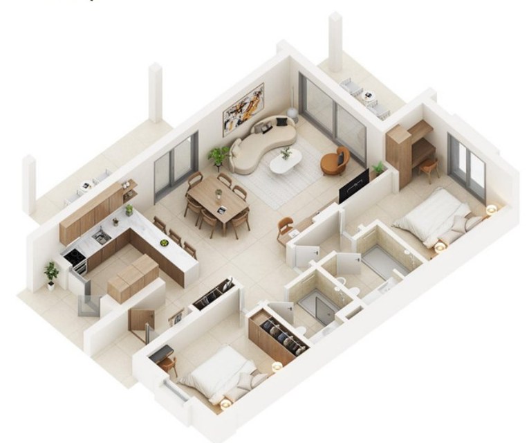 Planta do apartamento T2