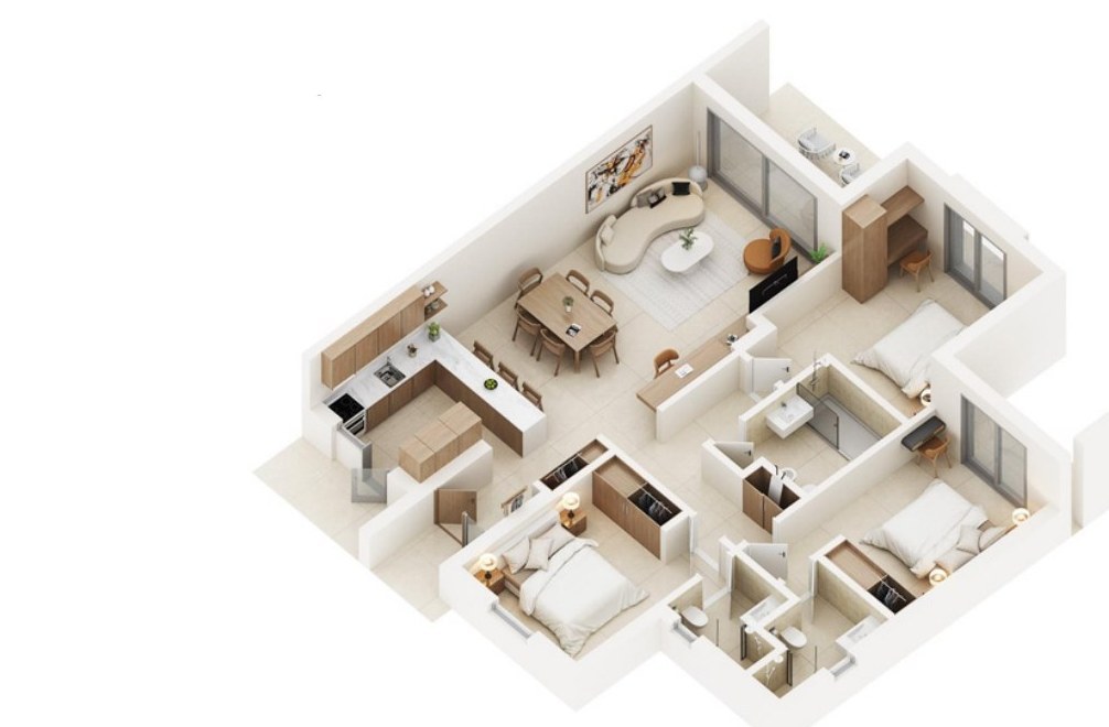 Planta do apartamento T3